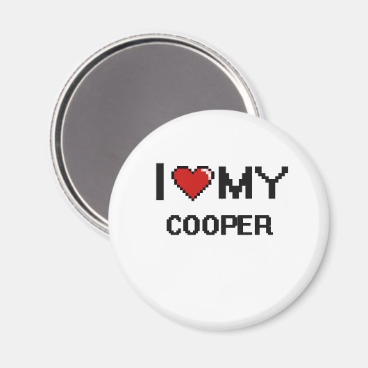 Ik hou van mijn Cooper Magneet (Voorkant / Achterkant)