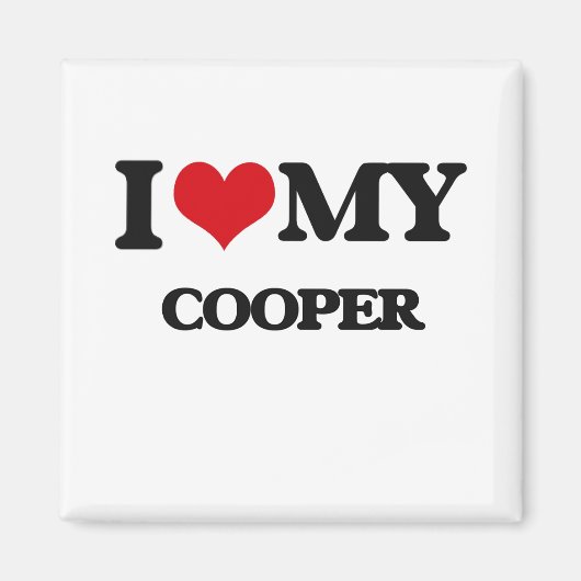 Ik hou van mijn Cooper Magneet (Voorkant)