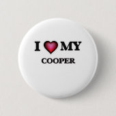 Ik hou van mijn Cooper Ronde Button 5,7 Cm (Voorkant)