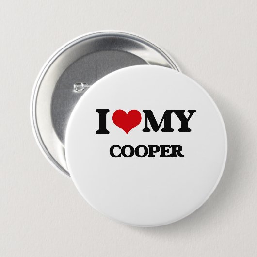 Ik hou van mijn Cooper Ronde Button 7,6 Cm (Voorkant /achterkant)