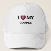 Ik hou van mijn Cooper Trucker Pet (Voorkant)