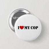 Ik hou van mijn Cop Ronde Button 5,7 Cm (Voorkant /achterkant)