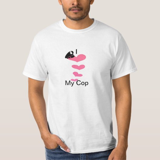 Ik hou van mijn Cop T-shirt (Voorkant)