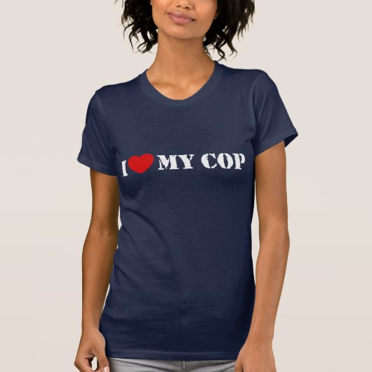 Ik hou van mijn Cop T-shirt (Voorkant)