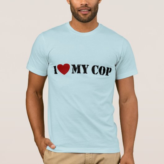 Ik hou van mijn Cop T-shirt (Voorkant)