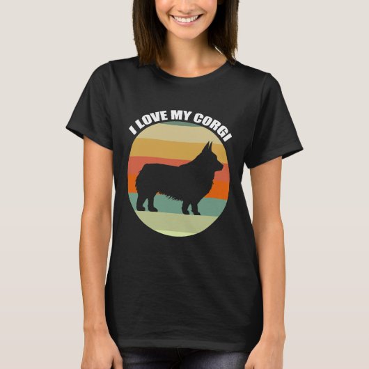 Ik hou van mijn Corgi 1150 T-shirt (Voorkant)