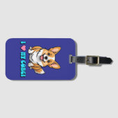 Ik hou van mijn Corgi Bagagelabel (Voorkant (horizontaal))