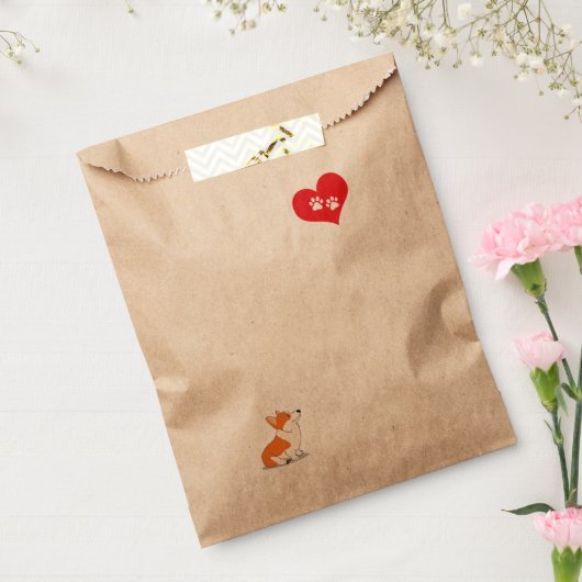 Ik hou van mijn corgi bedankzakje (Gezegeld)