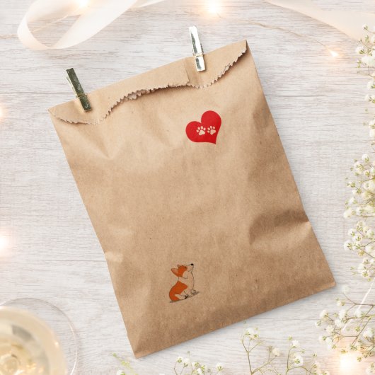 Ik hou van mijn corgi bedankzakje (Geknipt)