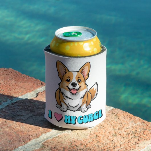 Ik hou van mijn Corgi Blikjeskoeler (Insitu Zwembad)