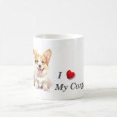 Ik hou van mijn Corgi Coffee Mok (Center)
