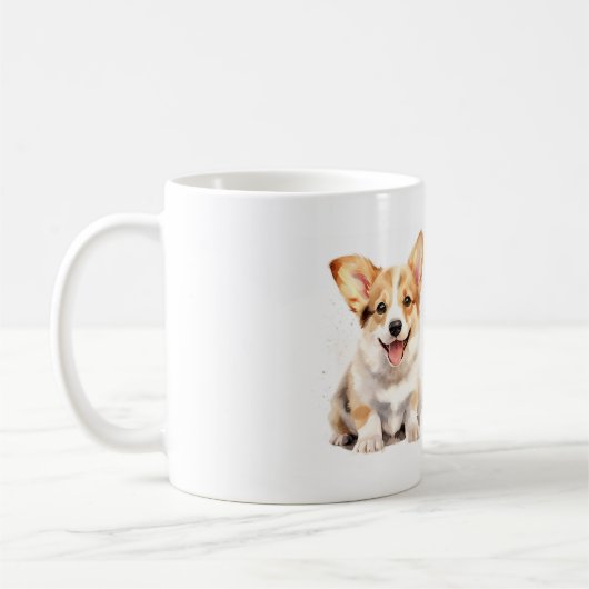 Ik hou van mijn Corgi Coffee Mok (Links)
