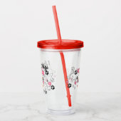 Ik hou van mijn Corgi Dog Paw Prints Acryl Drinkbeker (Links)