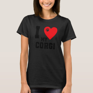 Ik hou van mijn Corgi-eigenaar Ik hou van mijn Cor T-shirt