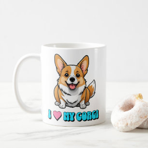 Ik hou van mijn Corgi Koffiemok