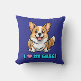 Ik hou van mijn Corgi Kussen