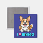Ik hou van mijn Corgi Magneet (Voorkant / Achterkant)