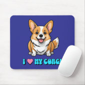 Ik hou van mijn Corgi Muismat (Met muis)