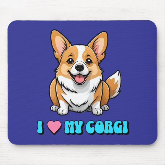 Ik hou van mijn Corgi Muismat (Voorkant)