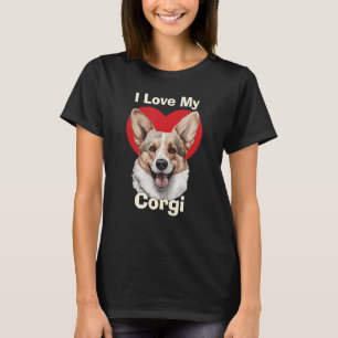 Ik hou van mijn Corgi puppy hond T-shirt