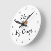 Ik hou van mijn Corgi Ronde Klok (Hoek)