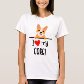 Ik hou van mijn Corgi T-shirt (Voorkant)