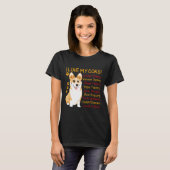Ik hou van mijn Corgis Mama Moeder Vader Hond T-shirt (Voorkant volledig)