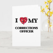 Ik hou van mijn correctiecommissaris kaart (Gele Bloem)