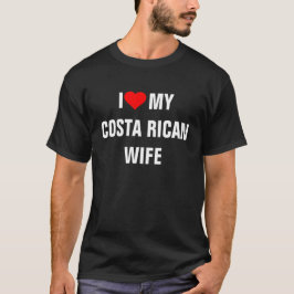 Ik hou van mijn Costa Ricaanse vrouw T-shirt