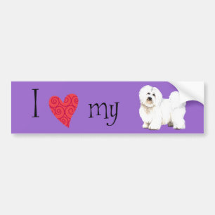 Ik hou van mijn Coton de Tulear Bumpersticker