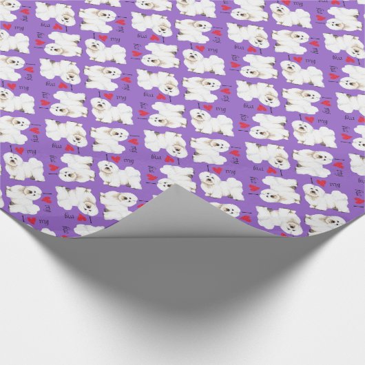 Ik hou van mijn Coton de Tulear Cadeaupapier (Hoek)