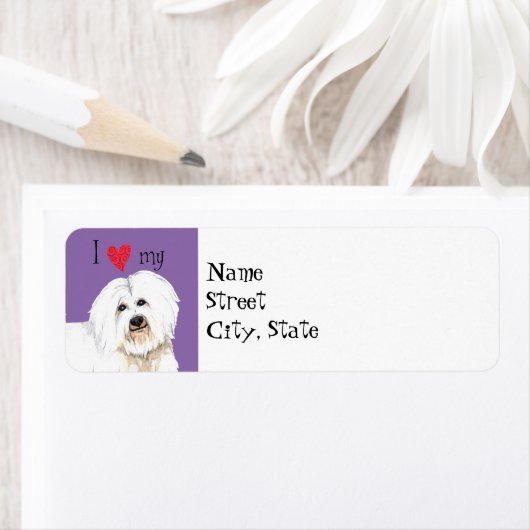 Ik hou van mijn Coton de Tulear Etiket (Insitu)