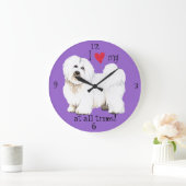Ik hou van mijn Coton de Tulear Grote Klok (Huis)