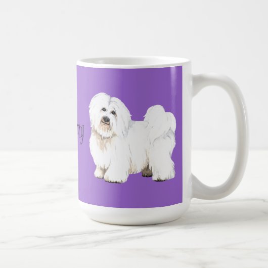 Ik hou van mijn Coton de Tulear Koffiemok (Rechts)