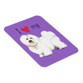 Ik hou van mijn Coton de Tulear Magneet (Rechterzijde)