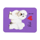 Ik hou van mijn Coton de Tulear Magneet (Horizontaal)