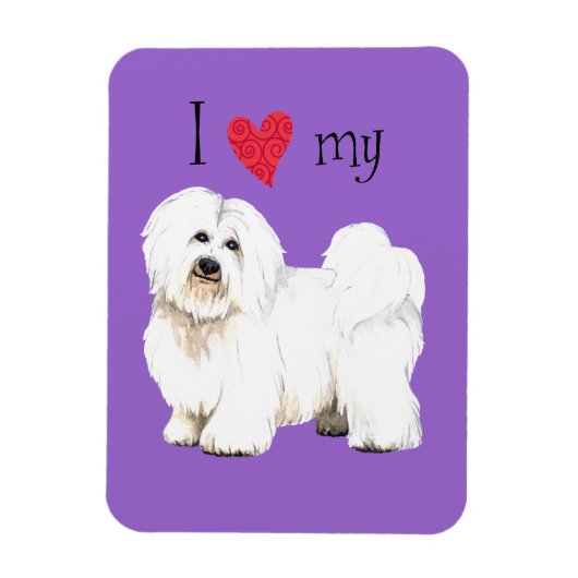 Ik hou van mijn Coton de Tulear Magneet (Verticaal)