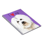Ik hou van mijn Coton de Tulear Notitieboek (Rechterzijde)
