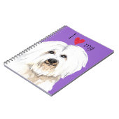 Ik hou van mijn Coton de Tulear Notitieboek (Linkerzijde)