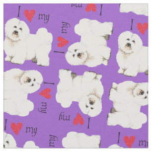 Ik hou van mijn Coton de Tulear Stof