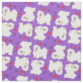 Ik hou van mijn Coton de Tulear Stof (Swatch)