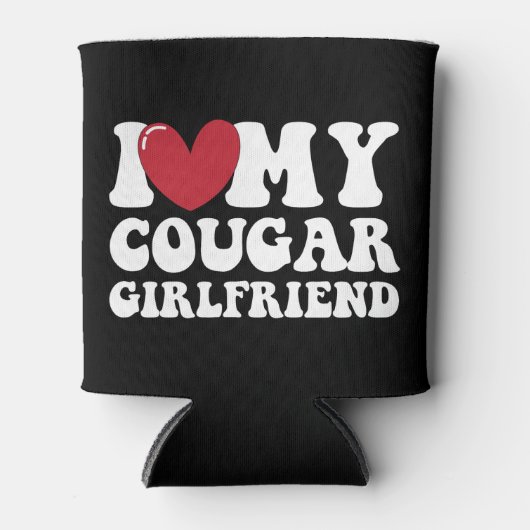Ik hou van mijn Cougar Vriendin Blikjeskoeler (Voorkant)