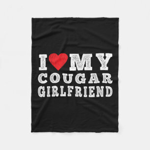 Ik hou van mijn Cougar Vriendin - Ik hart mijn Cou Fleece Deken
