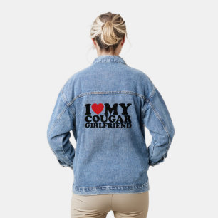 Ik hou van mijn cougar-vriendin Ik hou van mijn co Denim Jacket