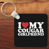Ik hou van mijn Cougar Vriendin Sleutelhanger (Voorkant)