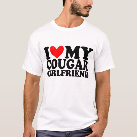 Ik hou van mijn Cougar Vriendin T-shirt (Voorkant)
