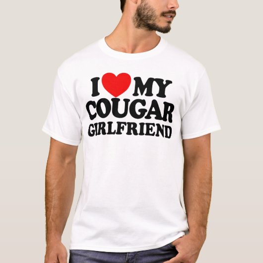 Ik hou van mijn Cougar Vriendin T-shirt (Voorkant)