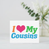 Ik hou van mijn Cousinen Briefkaart (Staand voorkant)