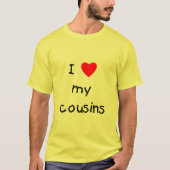 Ik hou van mijn Cousinen T-shirt (Voorkant)