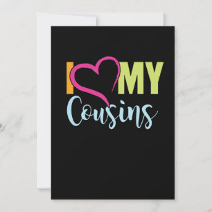 Ik hou van mijn Cousins Broer Zuster tante Oom Gif Kaart
